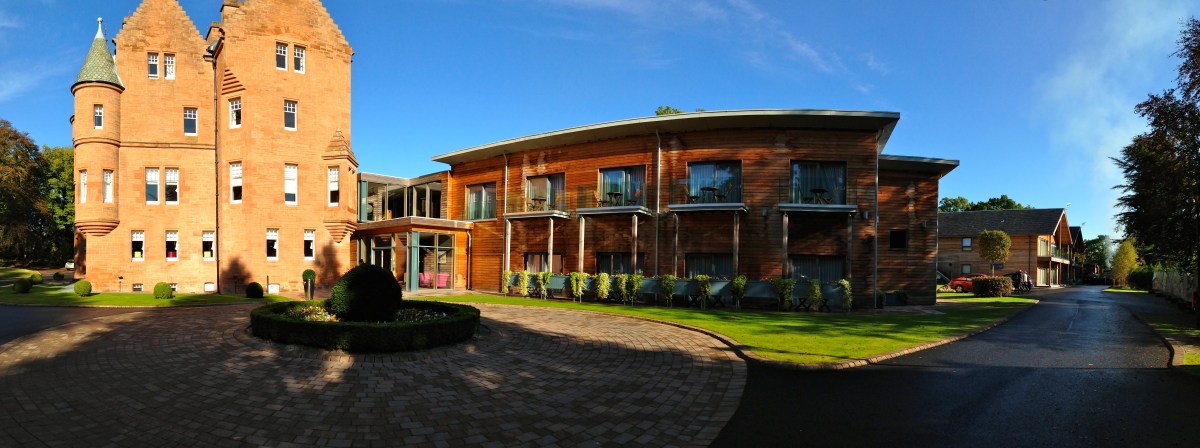 Fonab Castle: both the 1892 building and 2013 modern wing are stunning.